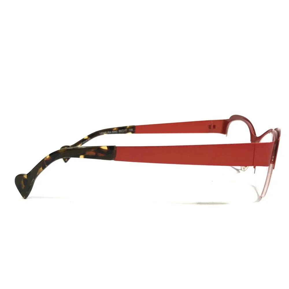BOZ Eyeglasses Frames VENTURA 9262 Matte Brown Orange Cat Eye Half Rim 53-17-135